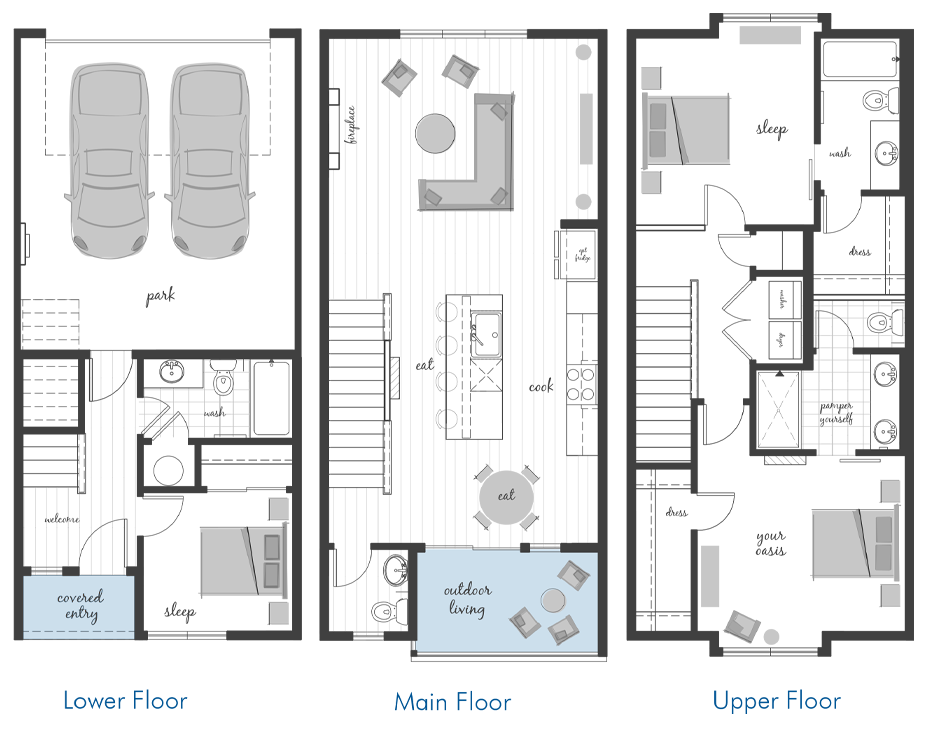 Kilbirnie-1626-1A Townhome Floorplan